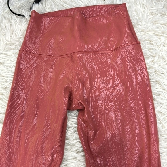 Lululemon Wunder Under High-Rise Crop 23" *Shine Acclimatize Soft Cranberry Pink - Picture 2 of 5